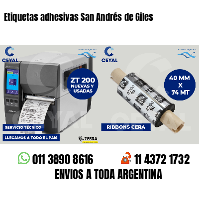 Etiquetas adhesivas San Andrés de Giles