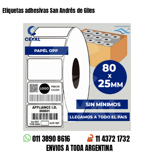 Etiquetas adhesivas San Andrés de Giles