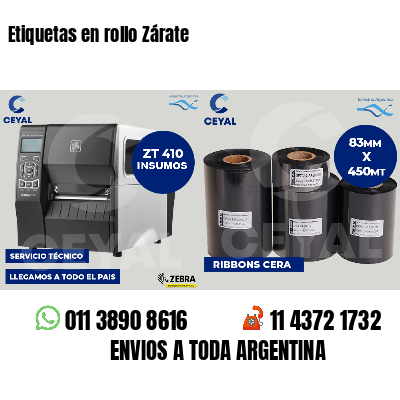 Etiquetas en rollo Zárate