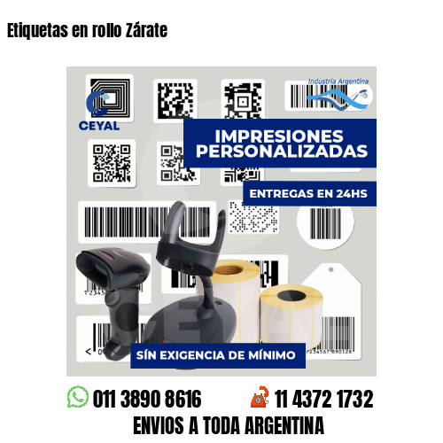 Etiquetas en rollo Zárate