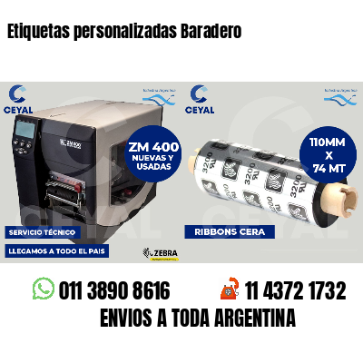 Etiquetas personalizadas Baradero