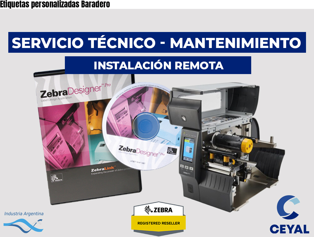 Etiquetas personalizadas Baradero