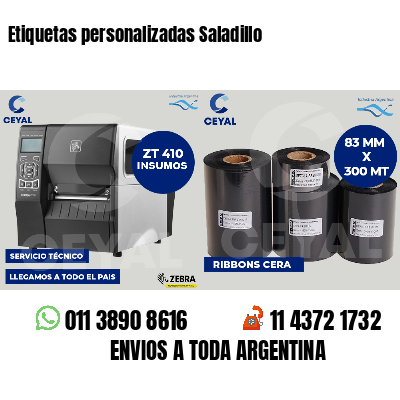 Etiquetas personalizadas Saladillo