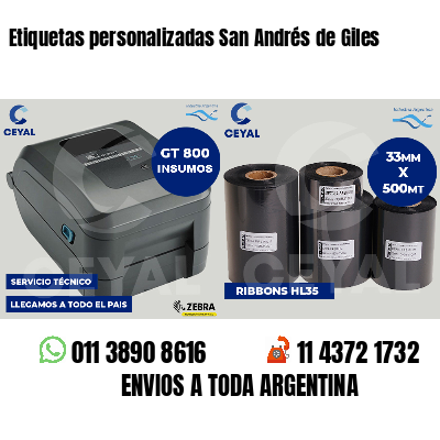 Etiquetas personalizadas San Andrés de Giles