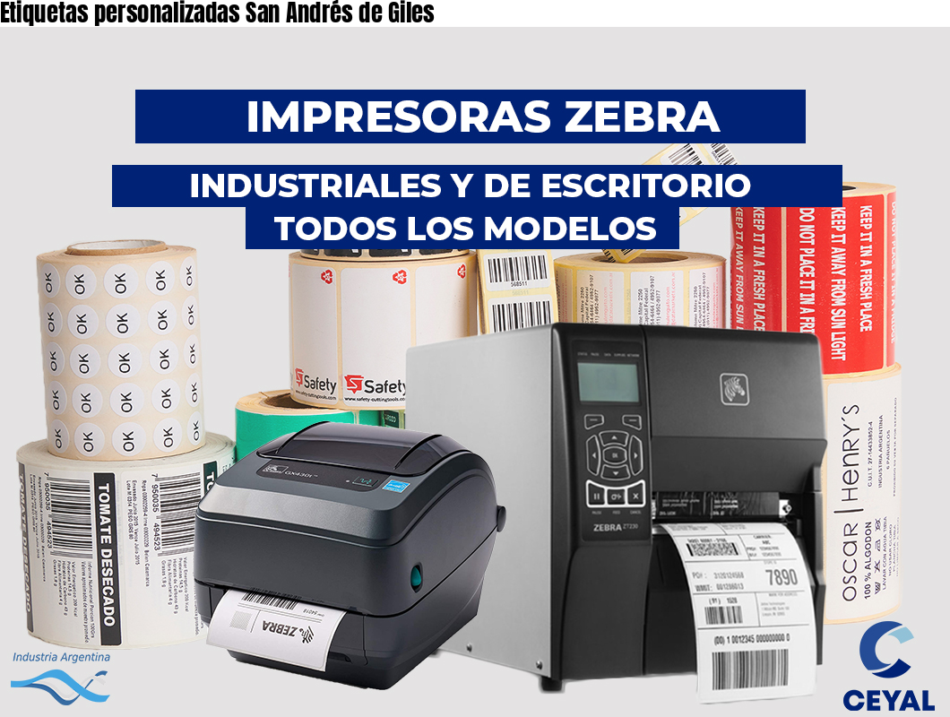 Etiquetas personalizadas San Andrés de Giles