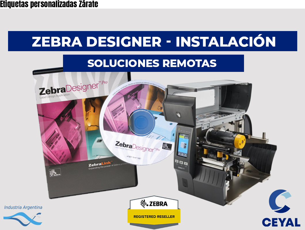 Etiquetas personalizadas Zárate