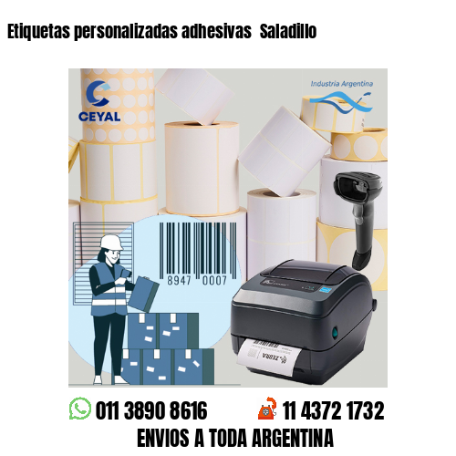 Etiquetas personalizadas adhesivas  Saladillo
