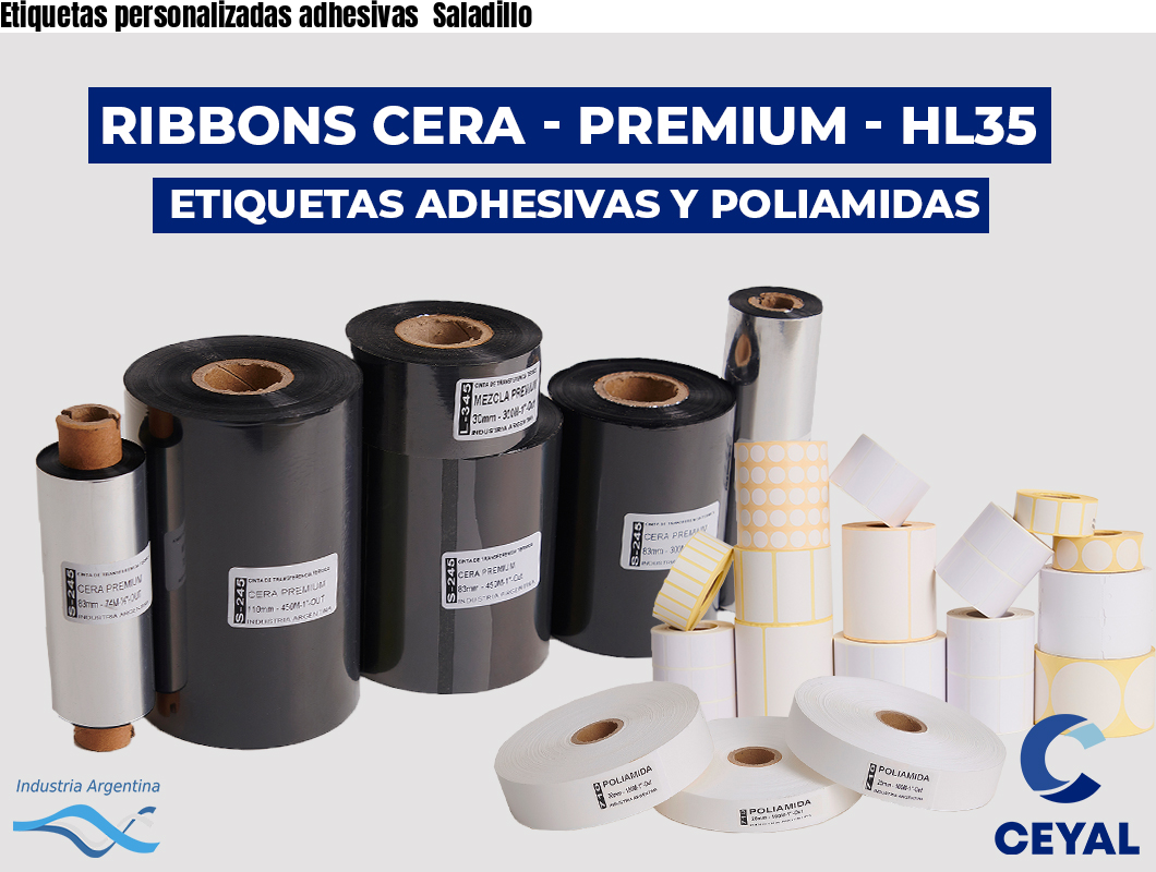 Etiquetas personalizadas adhesivas  Saladillo