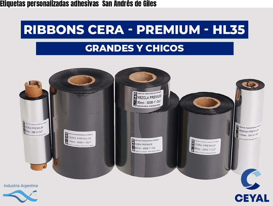Etiquetas personalizadas adhesivas  San Andrés de Giles