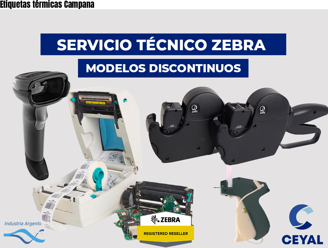 Etiquetas térmicas Campana