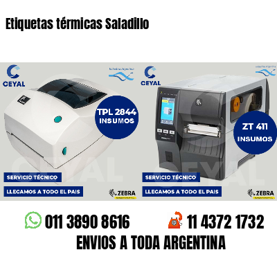 Etiquetas térmicas Saladillo