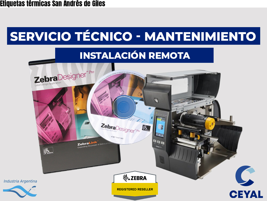 Etiquetas térmicas San Andrés de Giles