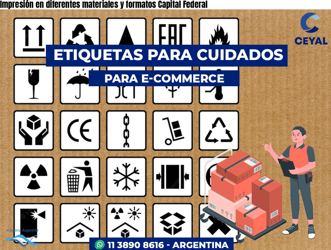 Impresión en diferentes materiales y formatos Capital Federal
