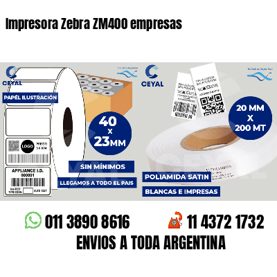 Impresora Zebra ZM400 empresas
