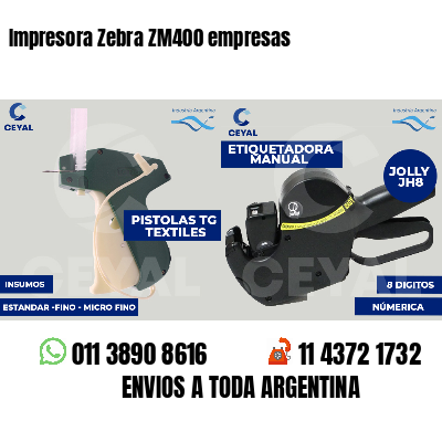 Impresora Zebra ZM400 empresas