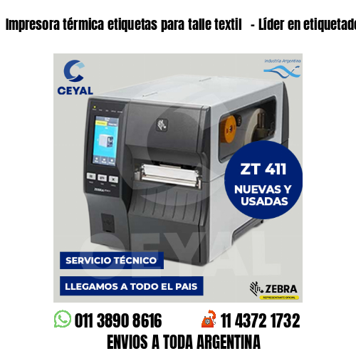 Impresora térmica etiquetas para talle textil   – Líder en etiquetado textil