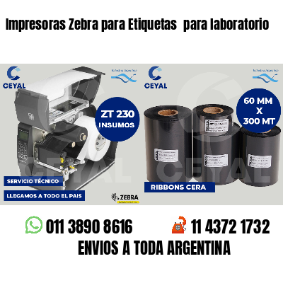 Impresoras Zebra para Etiquetas  para laboratorio