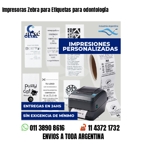 Impresoras Zebra para Etiquetas para odontología