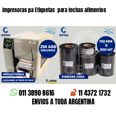 Impresoras pa Etiquetas  para fechas alimentos