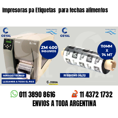 Impresoras pa Etiquetas  para fechas alimentos