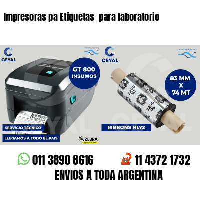 Impresoras pa Etiquetas  para laboratorio