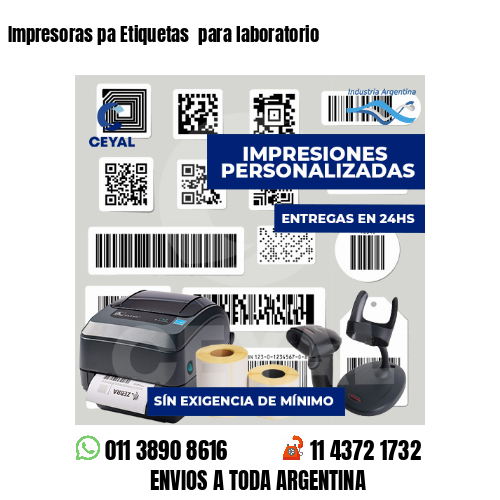 Impresoras pa Etiquetas  para laboratorio