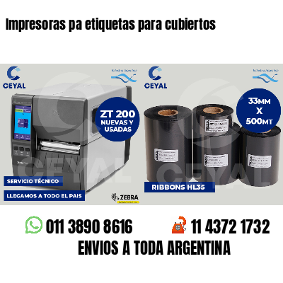Impresoras pa etiquetas para cubiertos