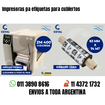 Impresoras pa etiquetas para cubiertos