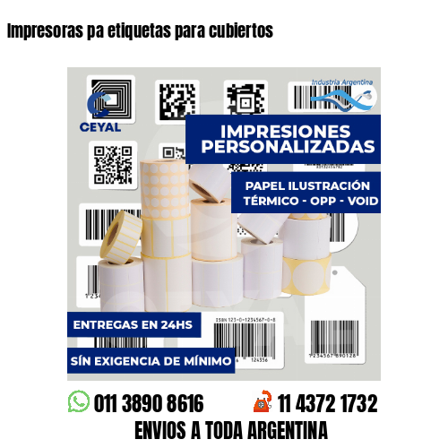Impresoras pa etiquetas para cubiertos