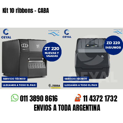 Kit 10 ribbons - CABA