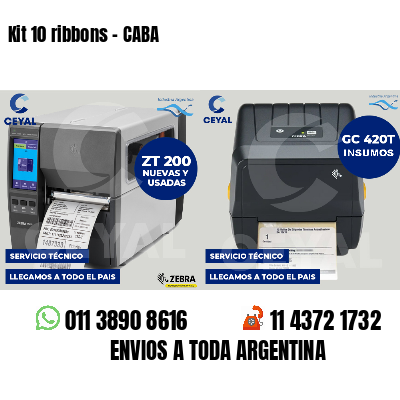 Kit 10 ribbons - CABA