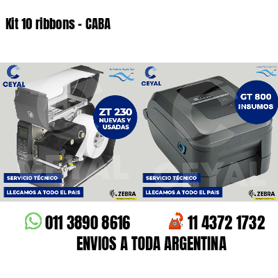 Kit 10 ribbons - CABA
