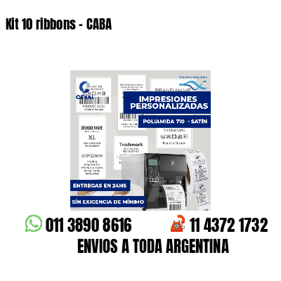 Kit 10 ribbons - CABA