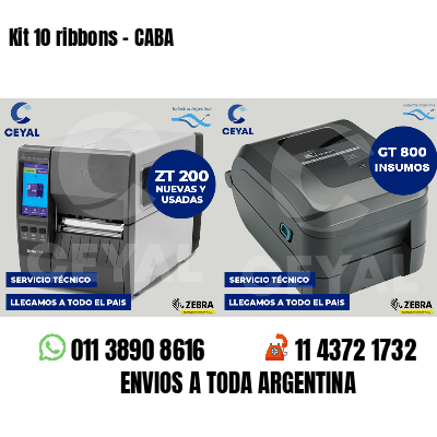 Kit 10 ribbons - CABA
