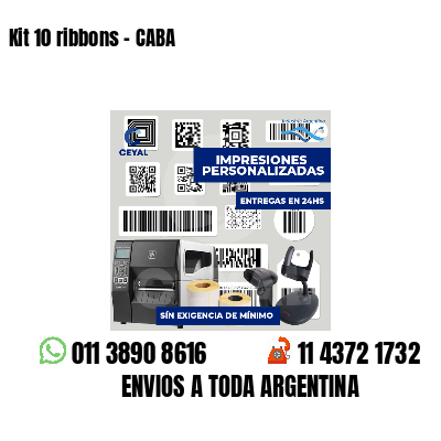 Kit 10 ribbons - CABA