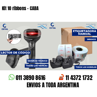 Kit 10 ribbons - CABA