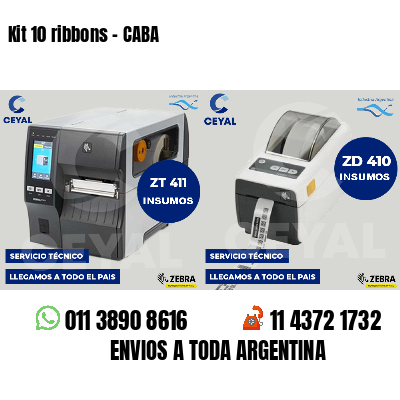 Kit 10 ribbons - CABA