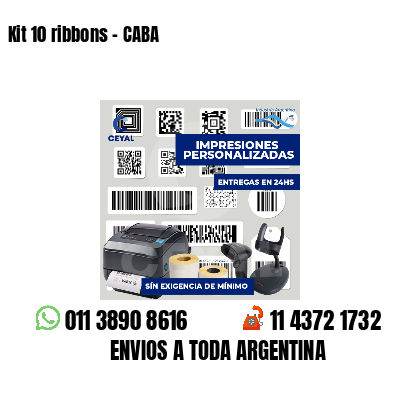 Kit 10 ribbons - CABA