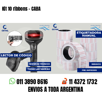 Kit 10 ribbons - CABA