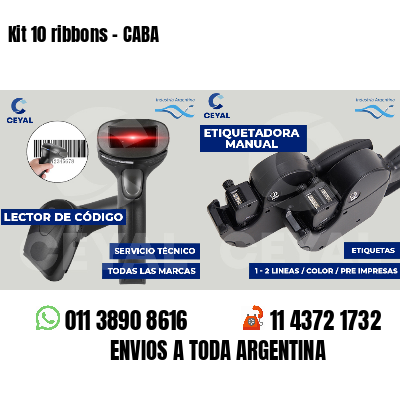 Kit 10 ribbons - CABA
