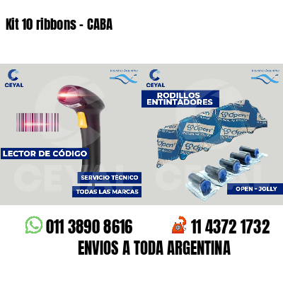 Kit 10 ribbons - CABA