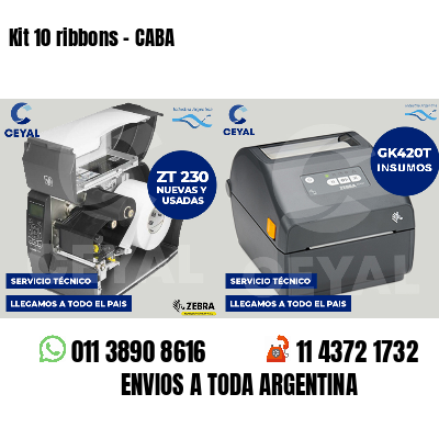 Kit 10 ribbons - CABA