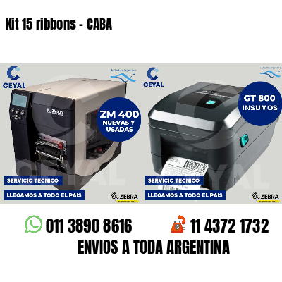 Kit 15 ribbons - CABA