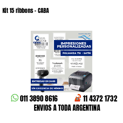 Kit 15 ribbons - CABA
