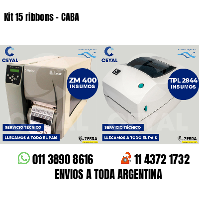 Kit 15 ribbons - CABA