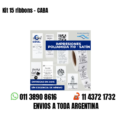 Kit 15 ribbons - CABA