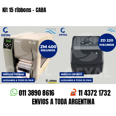 Kit 15 ribbons - CABA