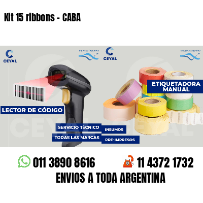 Kit 15 ribbons - CABA