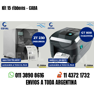 Kit 15 ribbons - CABA