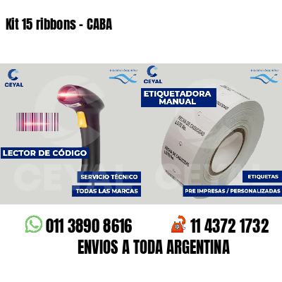 Kit 15 ribbons - CABA